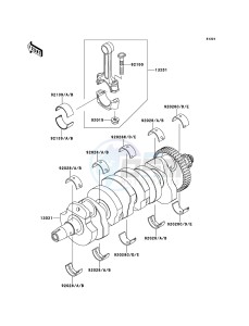 Z750 ABS ZR750MBF FR GB XX (EU ME A(FRICA) drawing Crankshaft