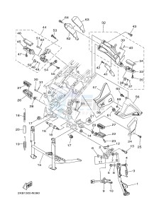 XT1200ZE SUPER TENERE ABS (2KBF) drawing STAND & FOOTREST