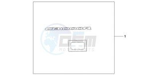 CB1000R9 Europe Direct - (ED) drawing 3D LOGO SILVER