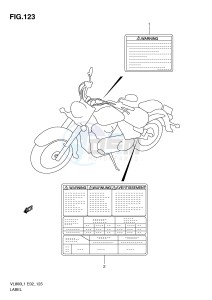 VL800 (E2) VOLUSIA drawing LABEL (VL800CL1 E2)