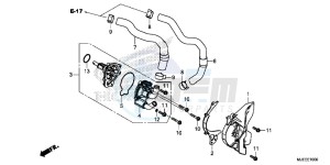 CB650FAJ CB650F 2ED drawing WATER PUMP