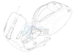 SPRINT 125CC 4T 3V IGET E4 ABS (APAC) drawing Frame/bodywork