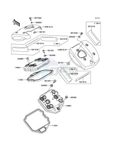 VN900_CUSTOM VN900C8F GB XX (EU ME A(FRICA) drawing Cylinder Head Cover