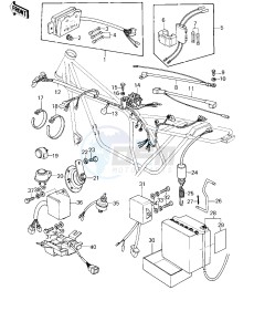 KZ 1000 D [Z1R] (D1) [Z1R] drawing CHASSIS ELECTRICAL EQUIPMENT -- 78 D1- -