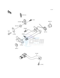 KX 500 E [KX500] (E1-E3) [KX500] drawing GEAR CHANGE MECHANISM