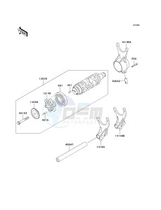 VN 1600 A [VULCAN 1600 CLASSIC] (A6F-A8FA) A6F drawing GEAR CHANGE DRUM_SHIFT FORK-- S- -