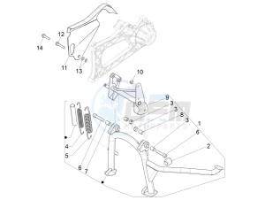 MP3 500 MAXI SPORT BUSINESS ADVANCED E4 ABS (EMEA) drawing Stand/s