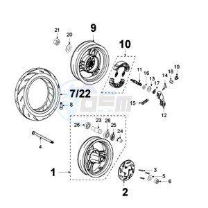 LUDIX 10 RORA SNAKE drawing WHEELS