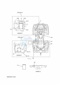 YFM700FWB KODIAK 700 (B6KN) drawing EMBLEM & LABEL 1