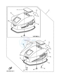 9-9FMHL drawing FAIRING-UPPER