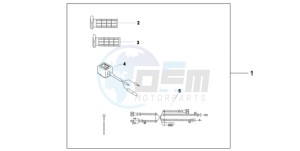 CBF1000A9 France - (F / ABS CMF) drawing HEATED GRIPS