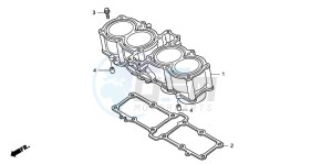 CB1300S CB1300SUPER FOUR drawing CYLINDER