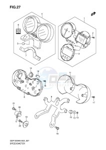 GSF1200 (E2) Bandit drawing SPEEDOMETER (GSF1200K6 AK6)