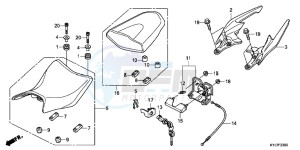 CBR250RD CBR250R 2E - (2E) drawing SEAT