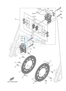 XP530E XP530E-A TMAX ABS (BV12) drawing FRONT BRAKE CALIPER