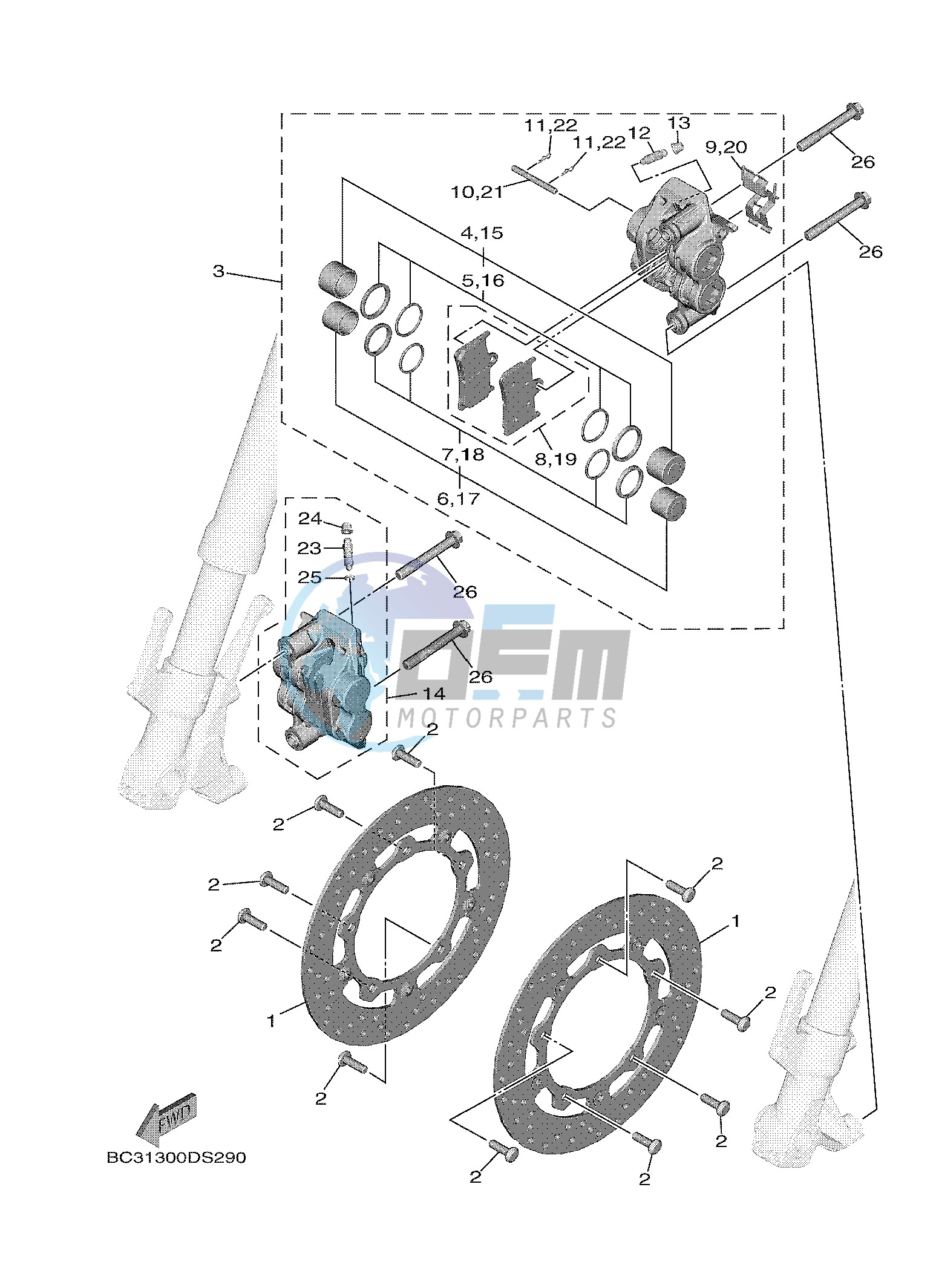 FRONT BRAKE CALIPER