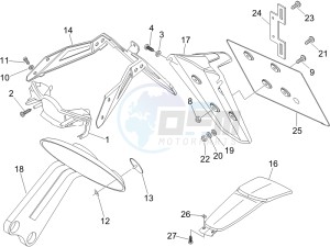 Nexus 250 e3 drawing Rear cover - Splash guard