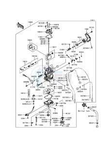 KLX450R KLX450AHF EU drawing Carburetor