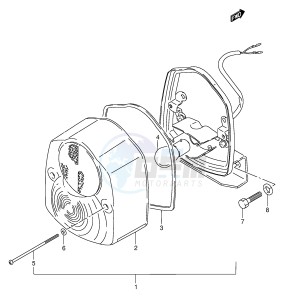 FZ50 (E1) drawing REAR COMBINATION LAMP (E25)