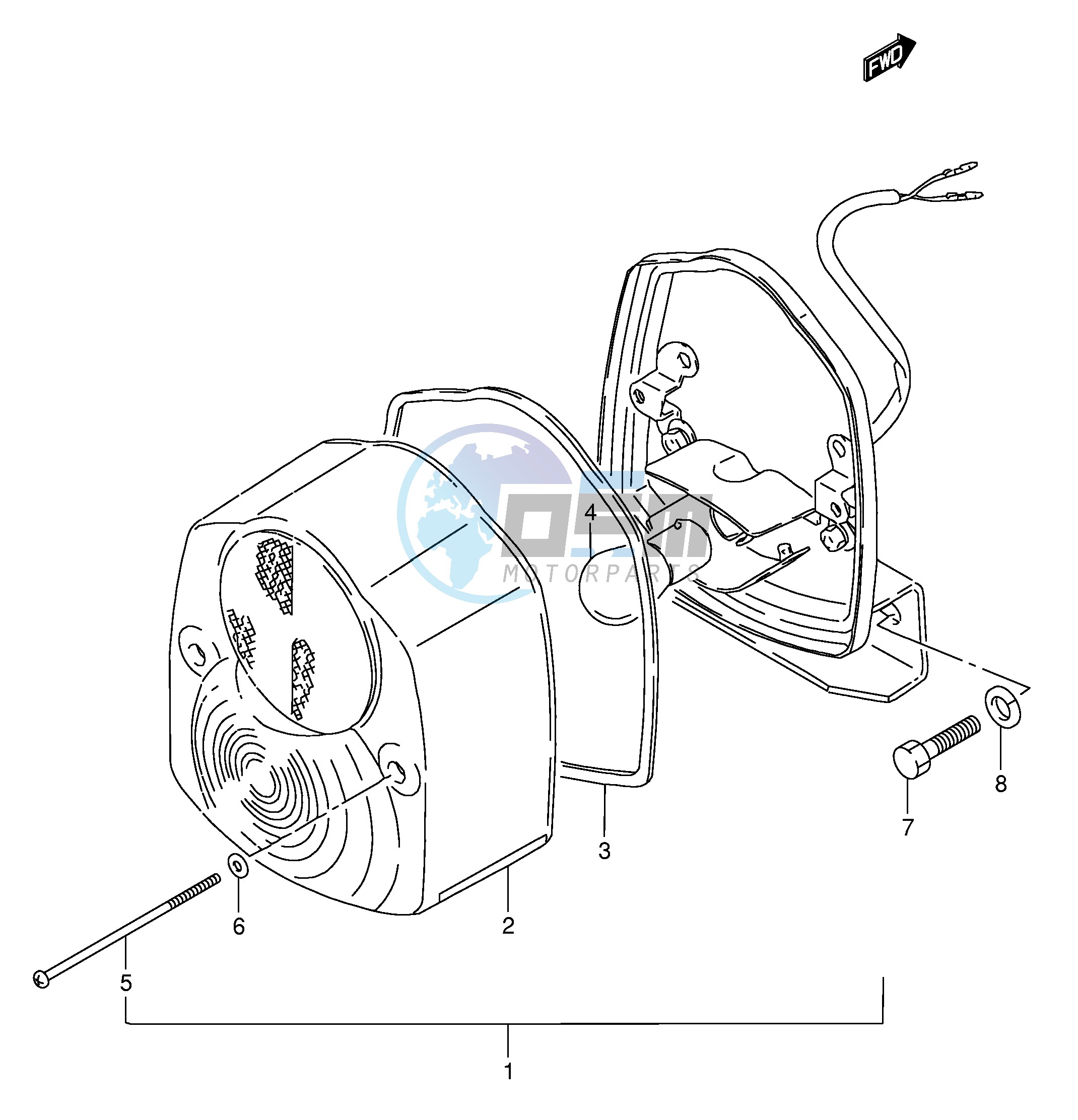 REAR COMBINATION LAMP (E25)