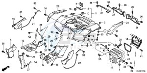 TRX500FAD TRX500FA Europe Direct - (ED) drawing REAR FENDER