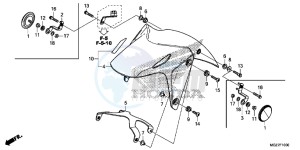 CB500XAE CB500X ABS UK - (E) drawing FRONT FENDER