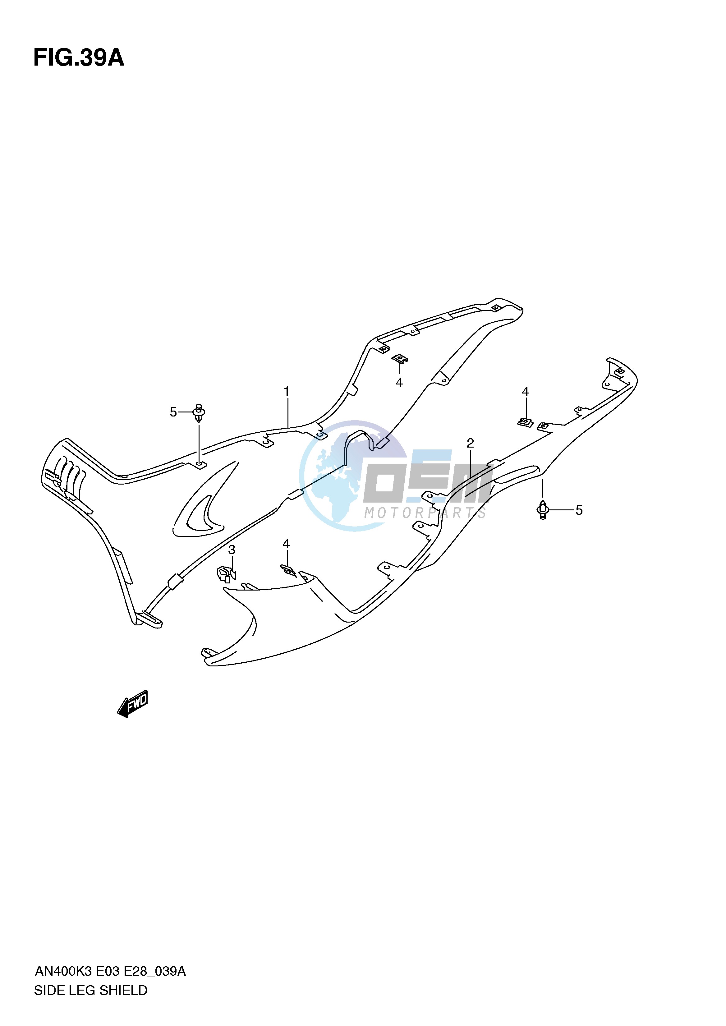 SIDE LEG SHIELD (MODEL K4,AN400K5 K6)