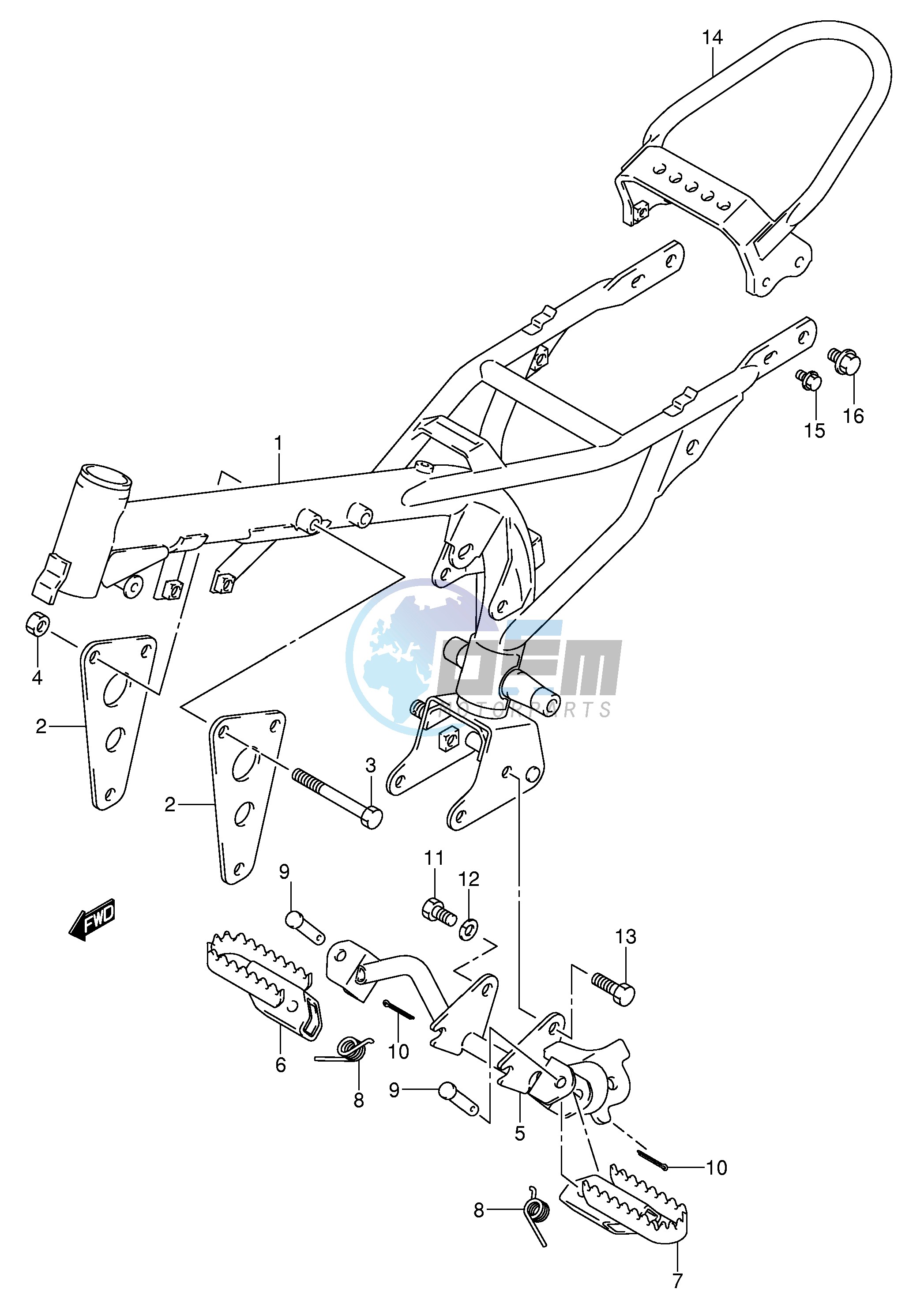 FRAME FOOTREST