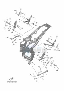 XSR125 MTM125 (BGX3) drawing STAND & FOOTREST