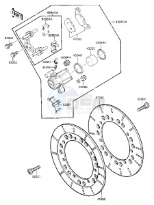 ZG 1200 A [VOYAGER XII] (A1) [VOYAGER XII] drawing FRONT BRAKE