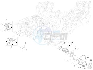 Liberty 150 iGet 4T 3V ie ABS (EMEA) drawing Rocking levers support unit