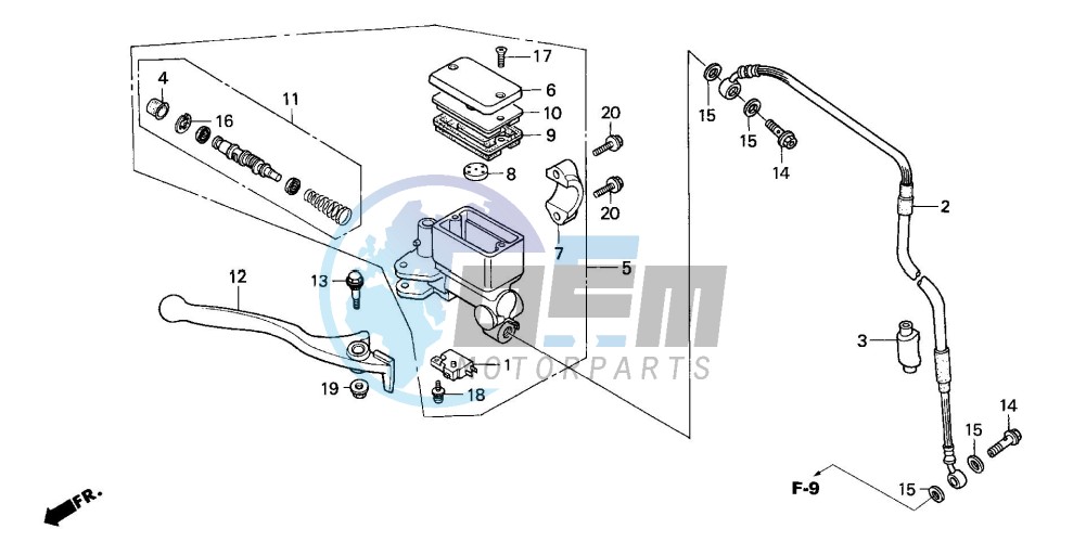 FR. BRAKE MASTER CYLINDER