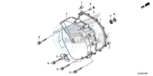 GL1800BD F6B Bagger - GL1800BD UK - (E) drawing CLUTCH COVER