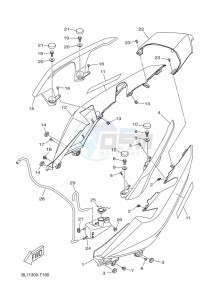 YP400RA XMAX 400 ABS (BL14) drawing SIDE COVER