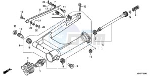 VT750C2BB Shadow E drawing SWINGARM (VT750C2B/C2S/CS/C/CA)