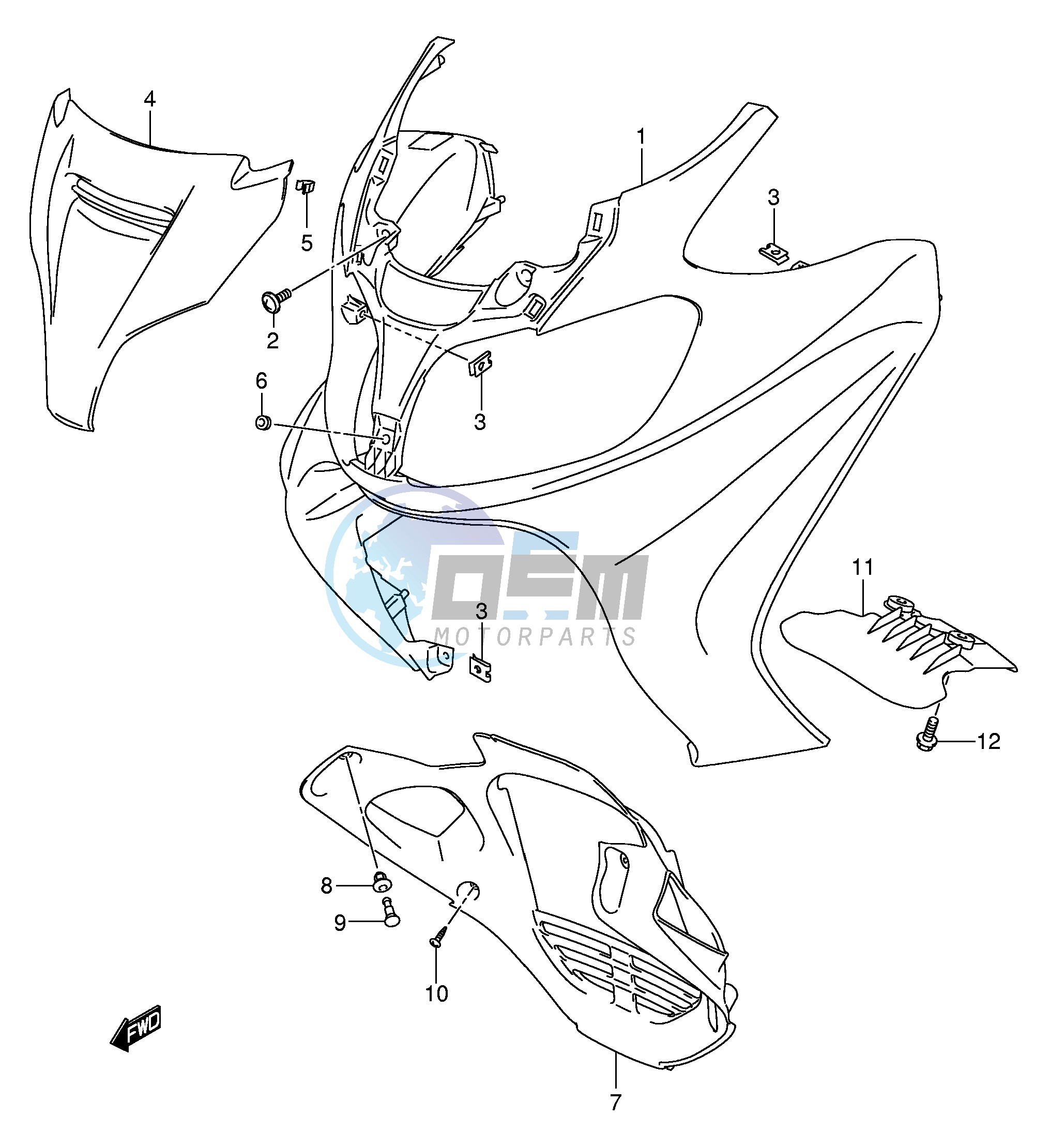 FRONT LEG SHIELD (AN650AK5)