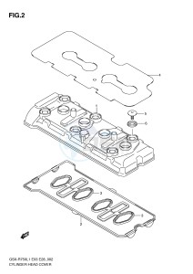 GSX-R750 (E3) drawing CYLINDER HEAD COVER