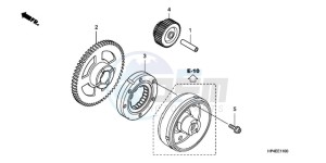 TRX420FMA Australia - (U / 4WD) drawing STARTING GEAR