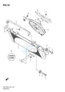 GSR750 (E21) drawing RADIATOR (GSR750L2 E21)