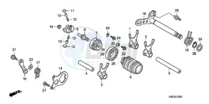 CRF150RB9 Europe Direct - (ED / T19) drawing GEARSHIFT DRUM