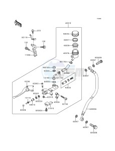 ZX 750 N [NINJA ZX-7RR] (N1-N2) [NINJA ZX-7RR] drawing CLUTCH MASTER CYLINDER