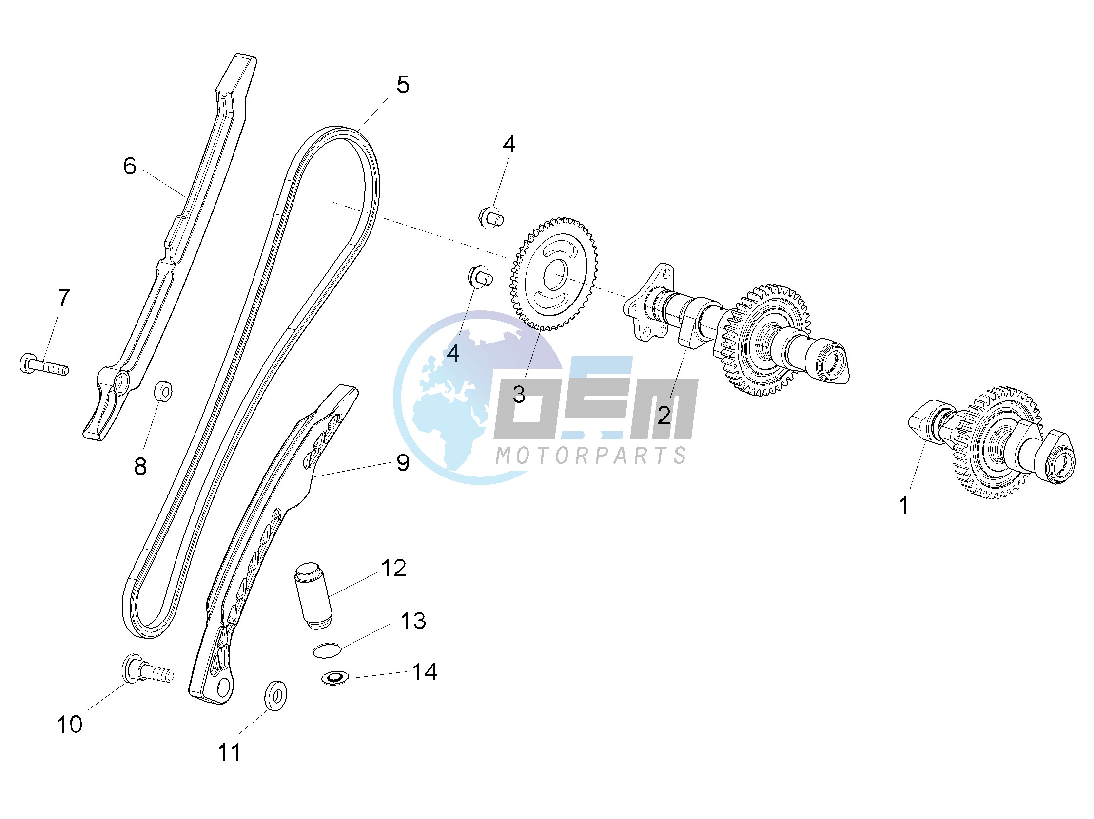 Rear cylinder timing system