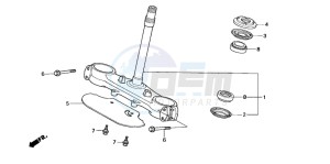 XL600V TRANSALP drawing STEERING STEM