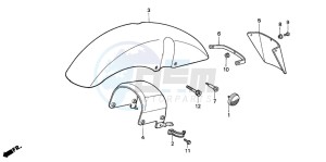 NX2502 drawing FRONT FENDER