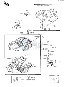 ZX 750 F [NINJA 750R] (F1-F3) [NINJA 750R] drawing CRANKCASE