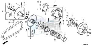 SH125D SH125i UK - (E) drawing DRIVEN FACE