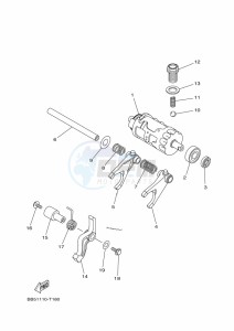 YFM450FWBD KODIAK 450 EPS (BHT1) drawing SHIFT CAM & FORK