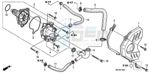 CBR600RA9 Europe Direct - (ED / ABS MME) drawing WATER PUMP