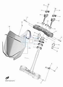 YZ250F (BSB7) drawing STEERING