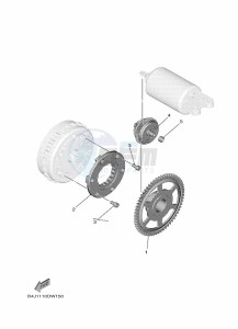 YXE1000EW YX10EPAM (B4M5) drawing STARTER CLUTCH